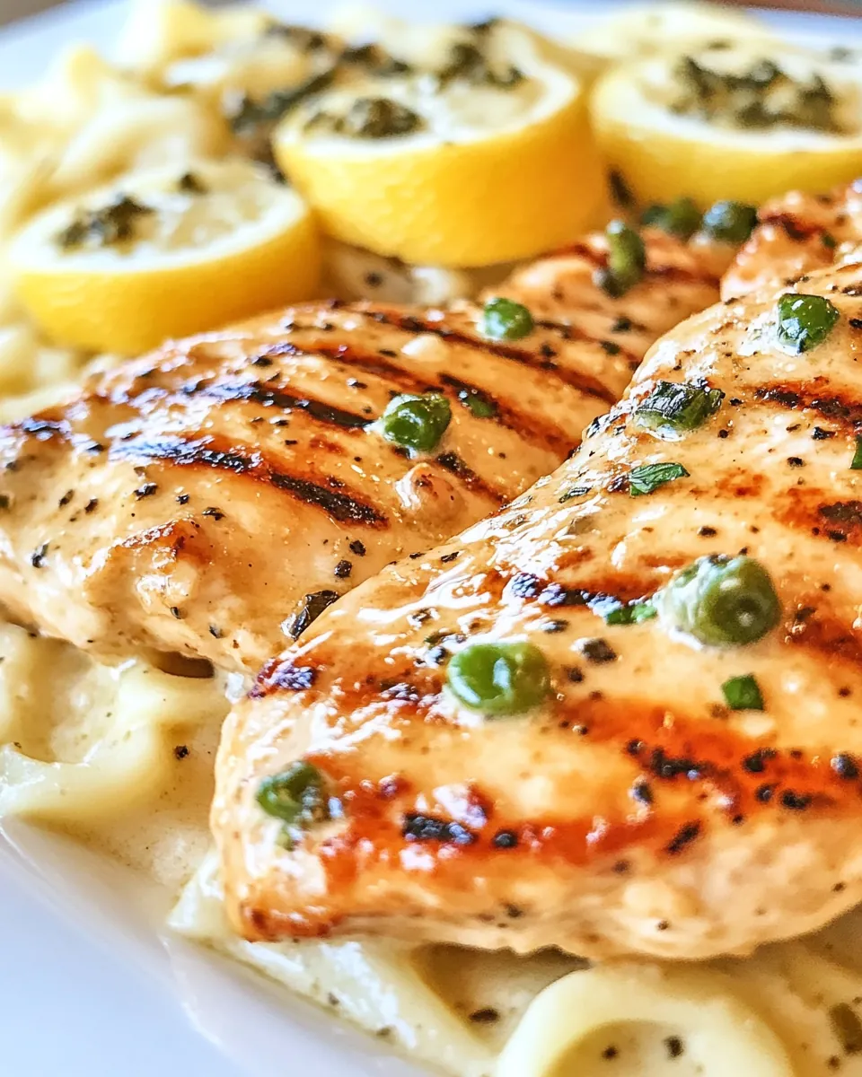Creamy Grilled Chicken Piccata
