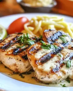 Creamy Grilled Chicken Piccata
