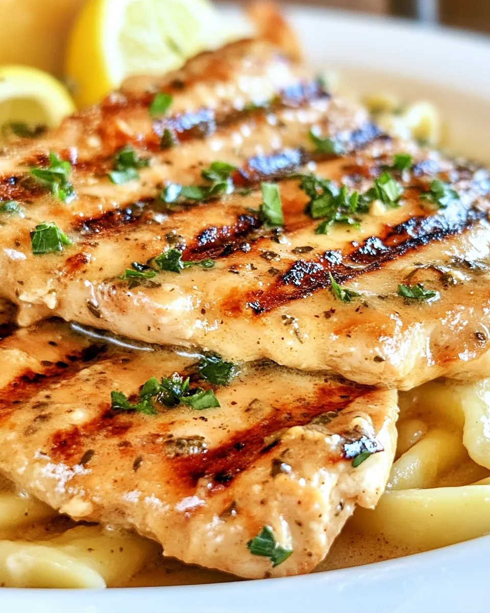 Creamy Grilled Chicken Piccata