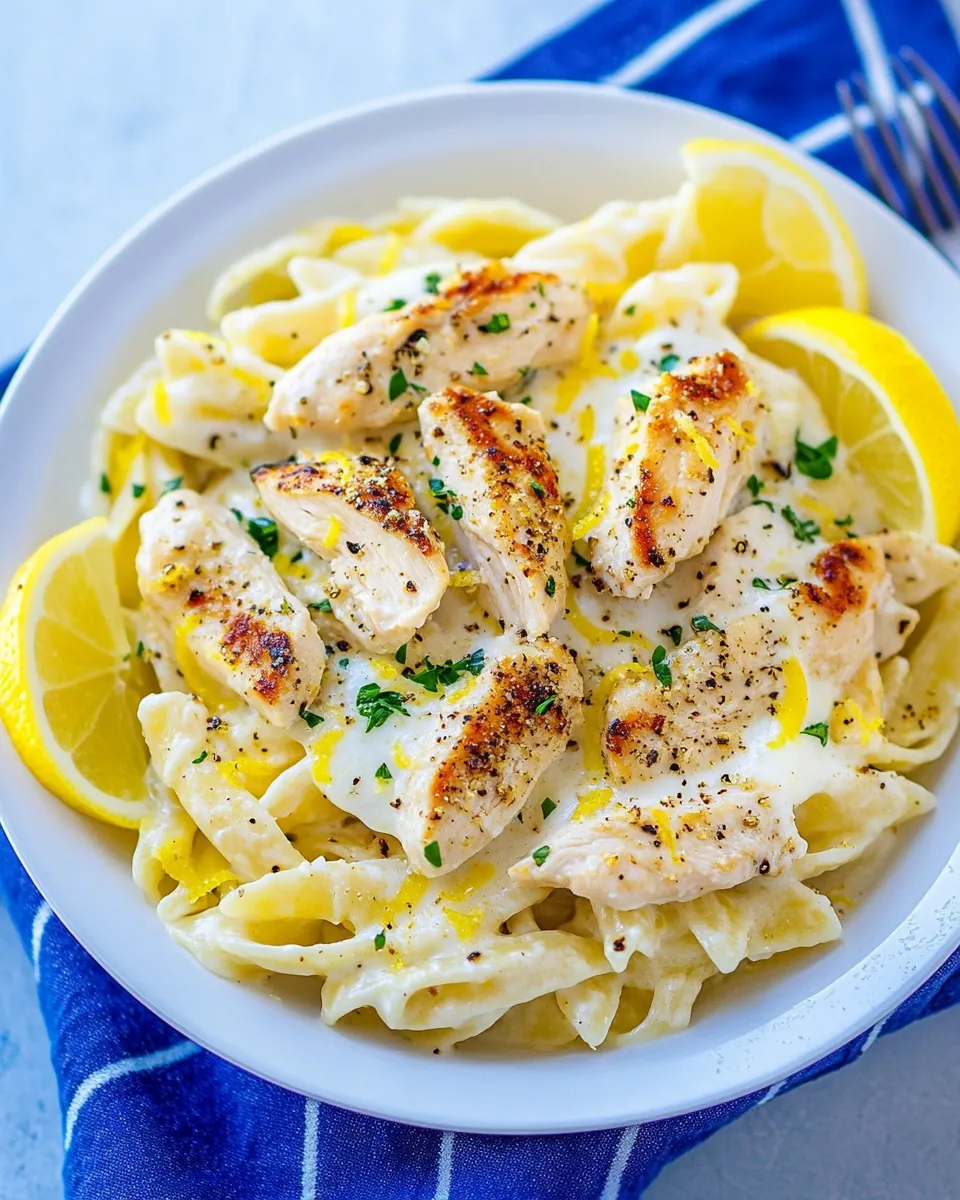 Creamy Lemon Chicken Pasta
