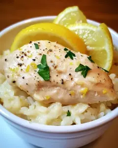 Creamy Lemon Chicken and Rice