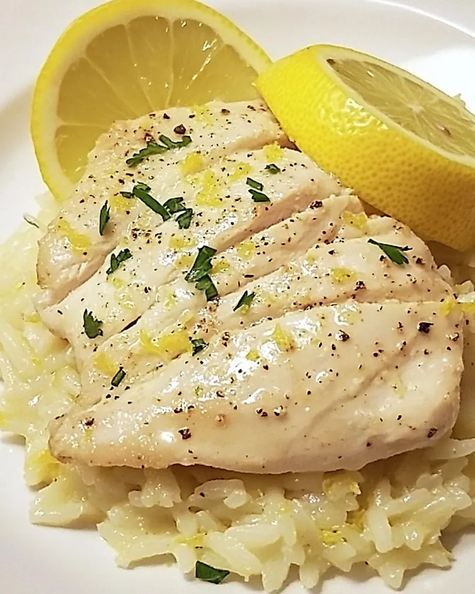 Creamy Lemon Chicken and Rice