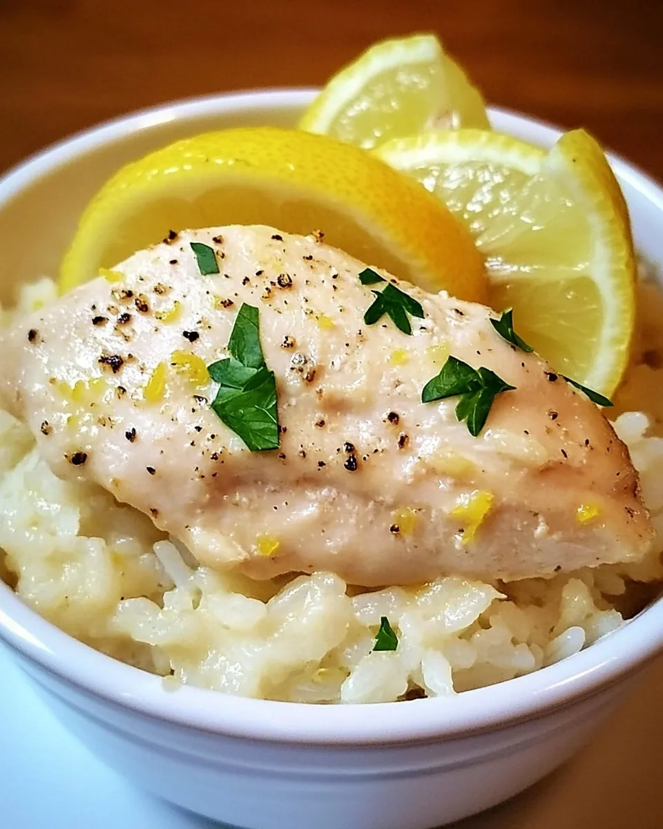 Creamy Lemon Chicken and Rice