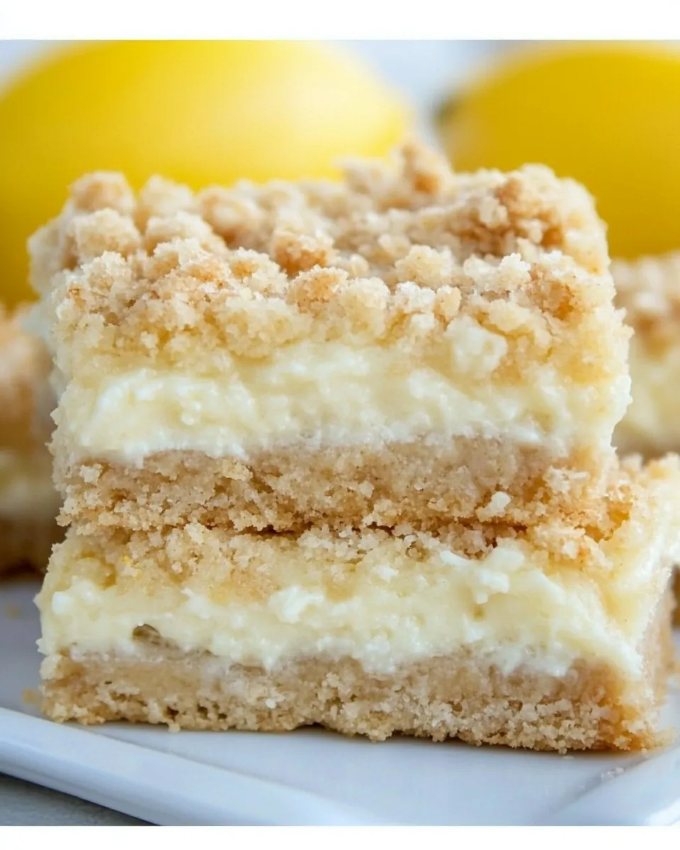 Creamy Lemon Crumb Bars