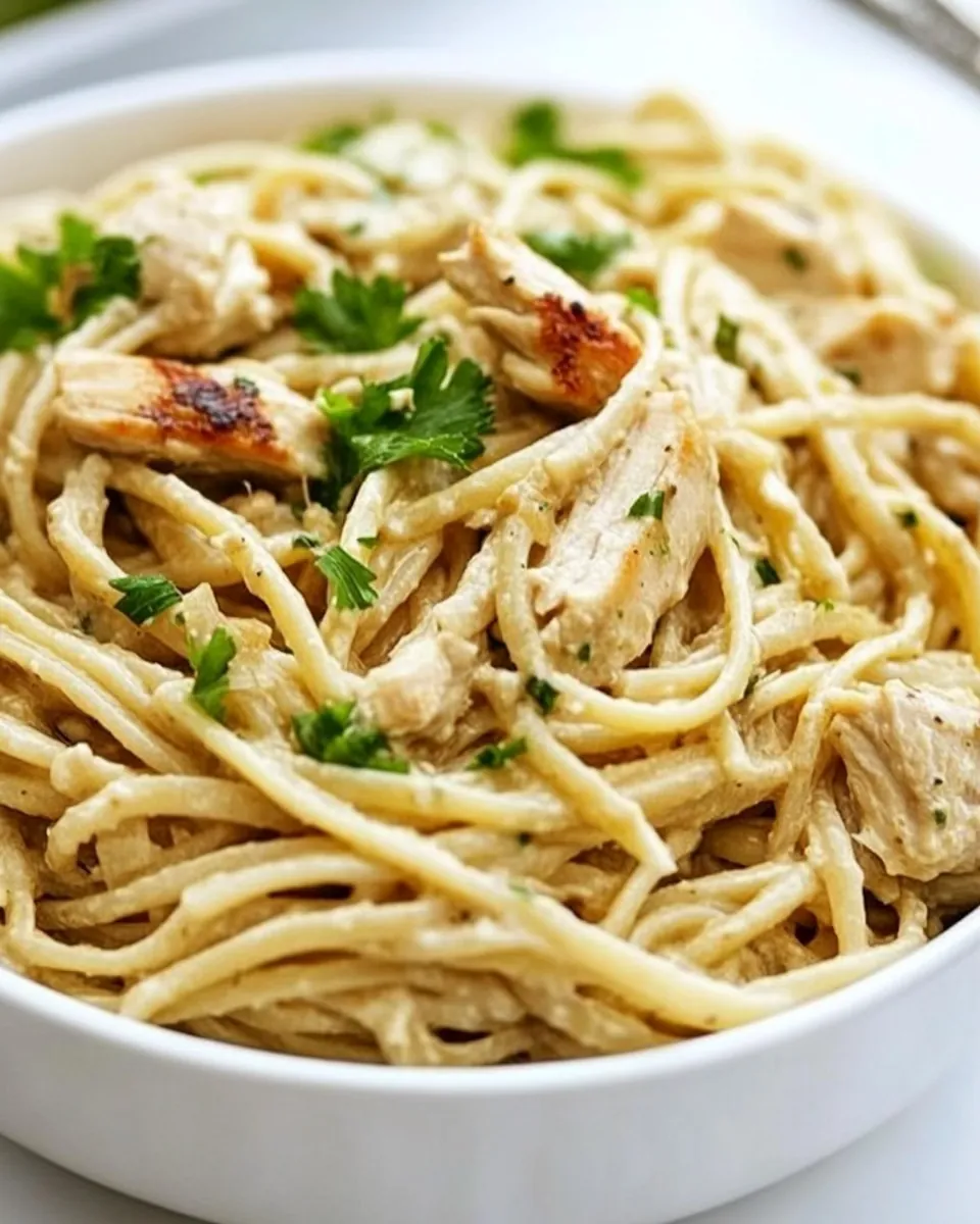 Creamy Miso Chicken Pasta