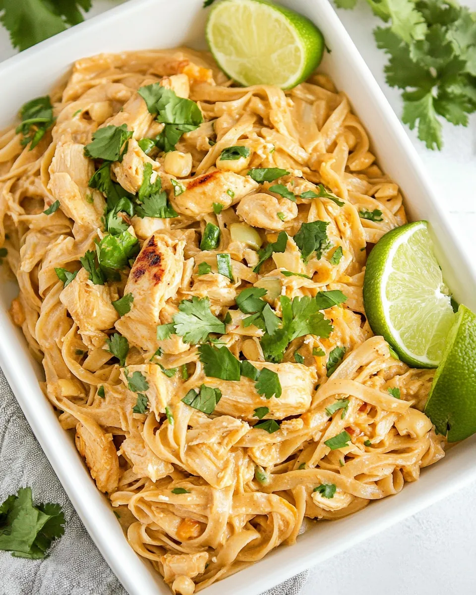 Creamy Peanut Noodles With Chicken