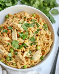 Creamy Peanut Noodles With Chicken