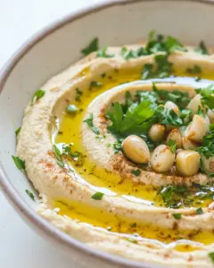 Creamy Roasted Garlic Hummus
