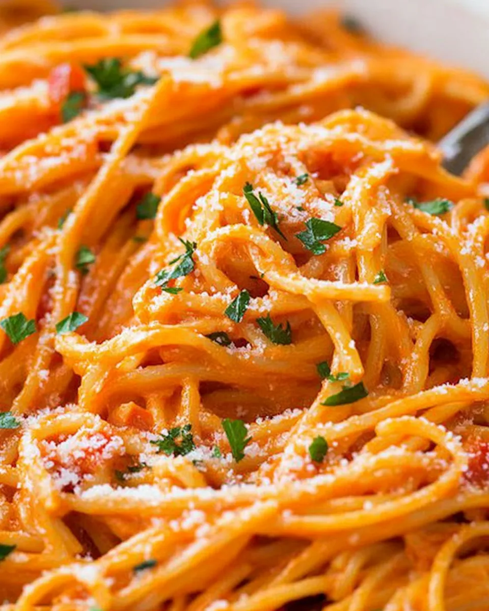 Creamy Roasted Red Pepper Pasta