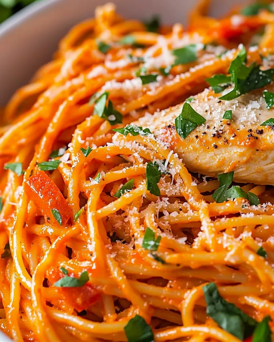 Creamy Roasted Red Pepper Pasta
