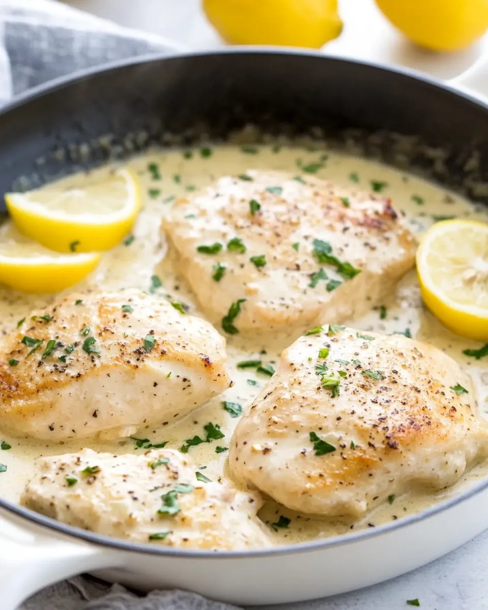 Creamy Skillet Lemon Chicken