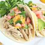 Creamy Slow Cooker Chicken Tacos