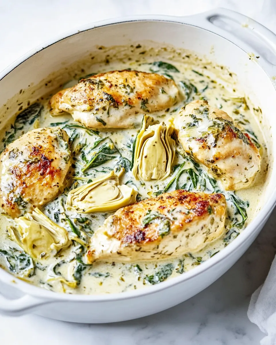 Creamy Spinach Artichoke Chicken
