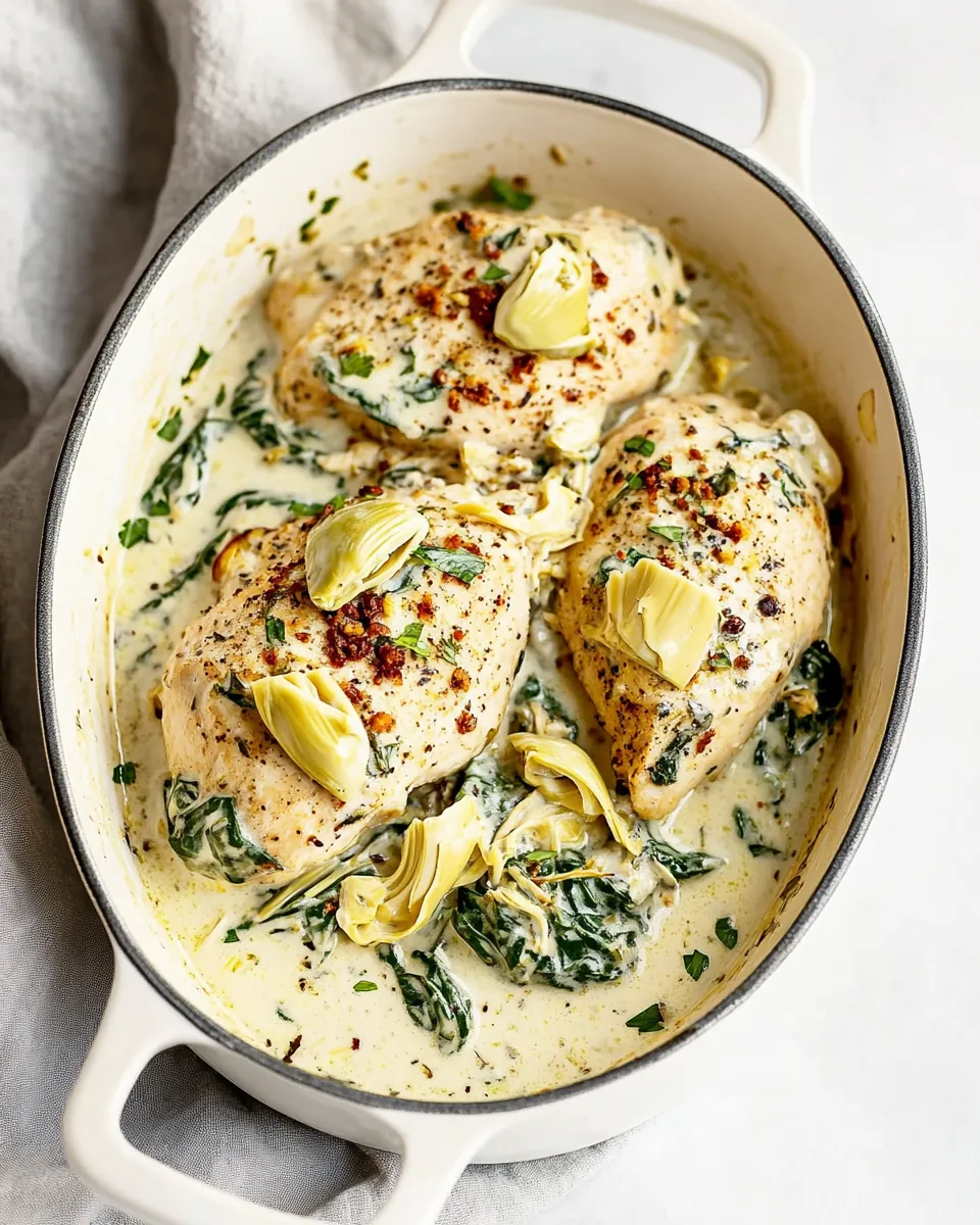 Creamy Spinach Artichoke Chicken