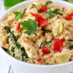 Creamy Spinach and Artichoke Chicken Quinoa