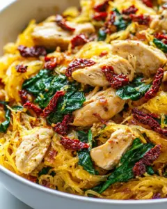 Creamy Sun Dried Tomato Spaghetti Squash
