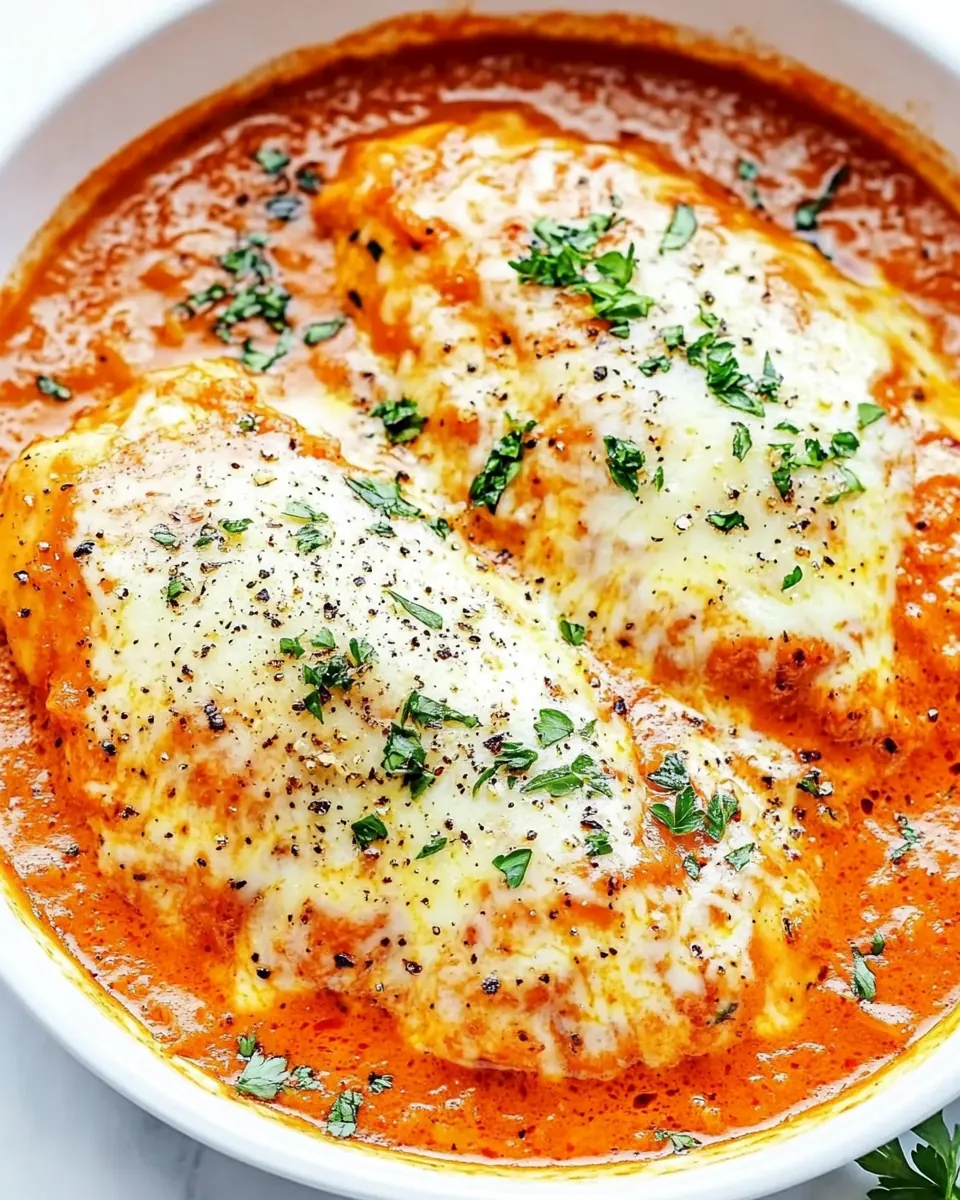 Creamy Tomato Italian Parmesan Chicken