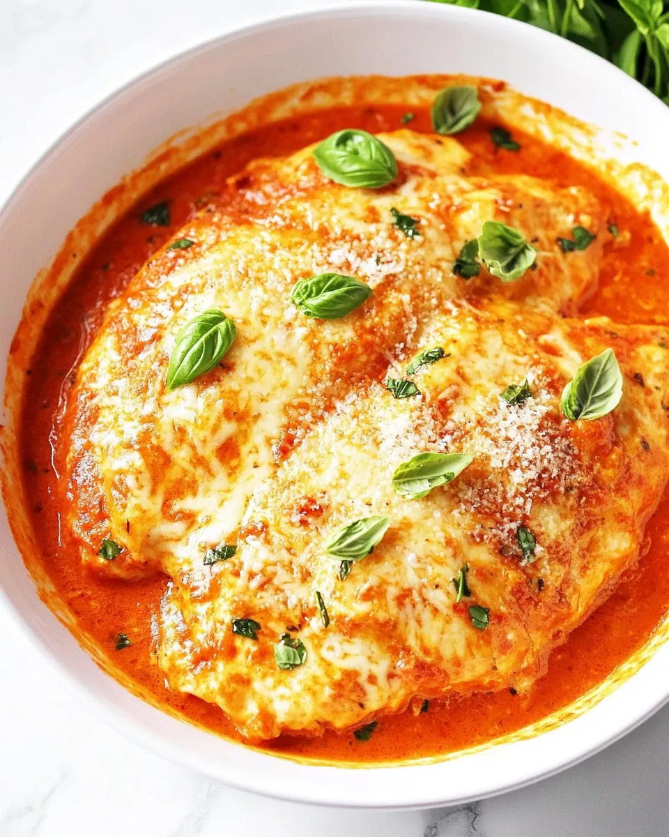Creamy Tomato Italian Parmesan Chicken