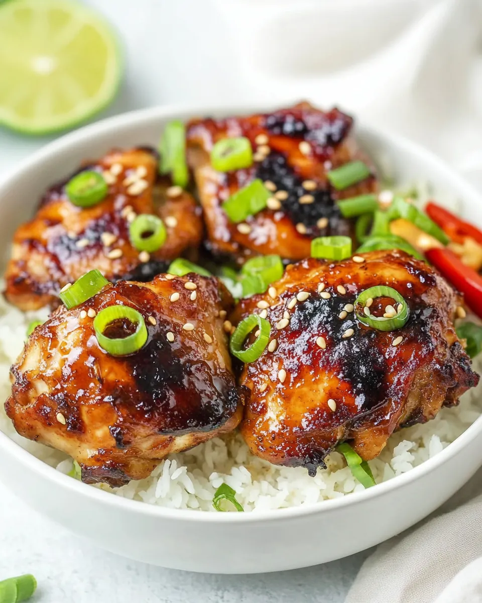 Crispy Air Fryer Asian Chicken Thighs