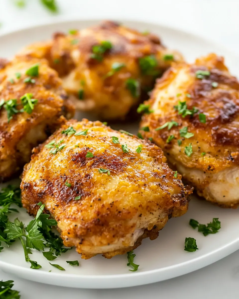 Crispy Air Fryer Chicken Thighs
