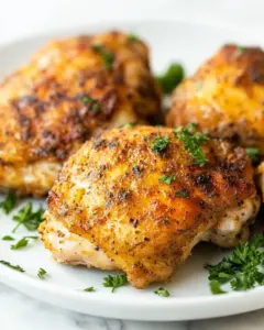 Crispy Air Fryer Chicken Thighs