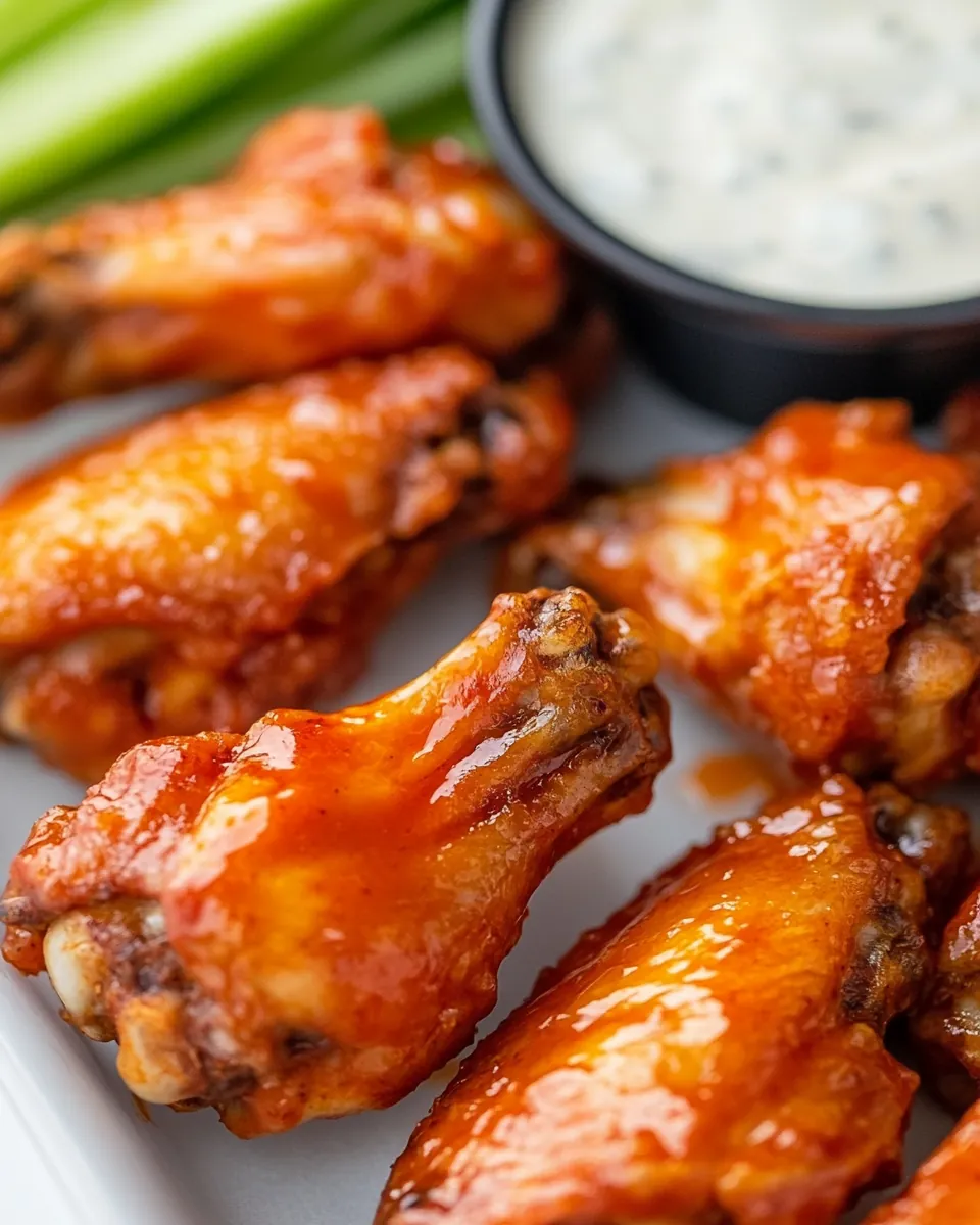 Crispy Baked Buffalo Chicken Wings