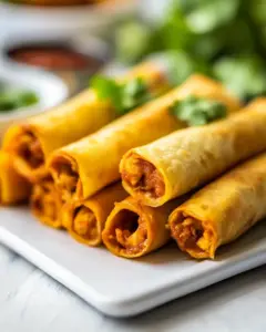 Crispy Baked Chicken Taquitos