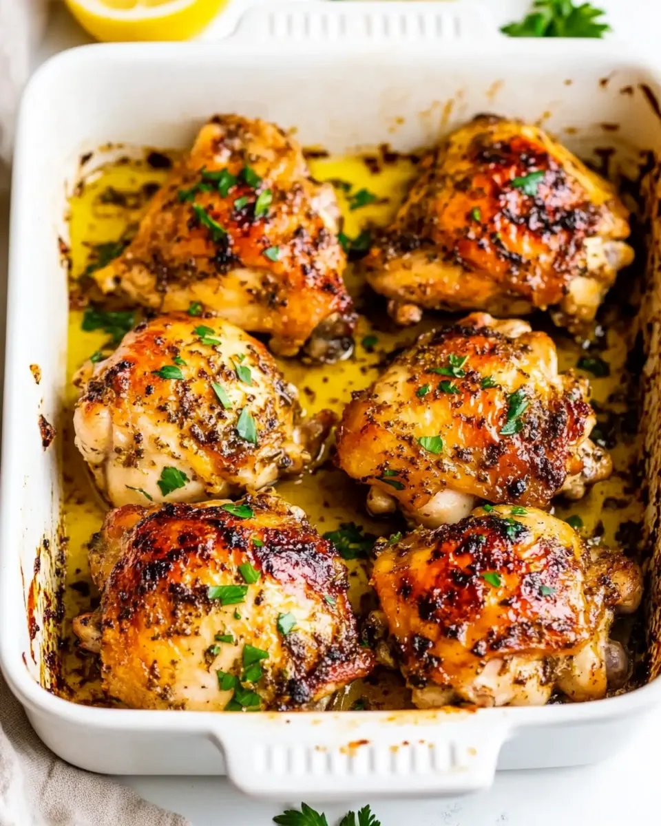 Crispy Baked Chicken Thighs