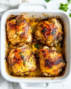 Crispy Baked Chicken Thighs