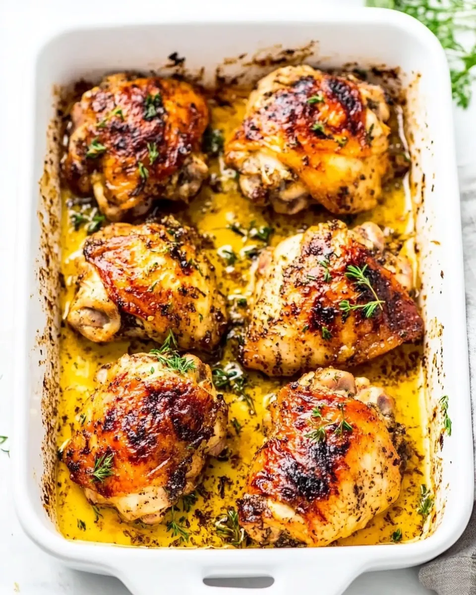 Crispy Baked Chicken Thighs