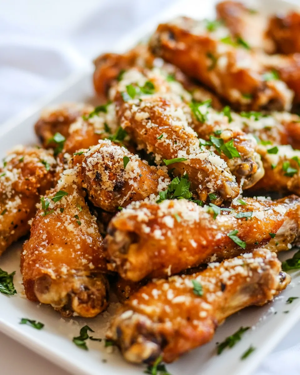Crispy Baked Parmesan Chicken Wings