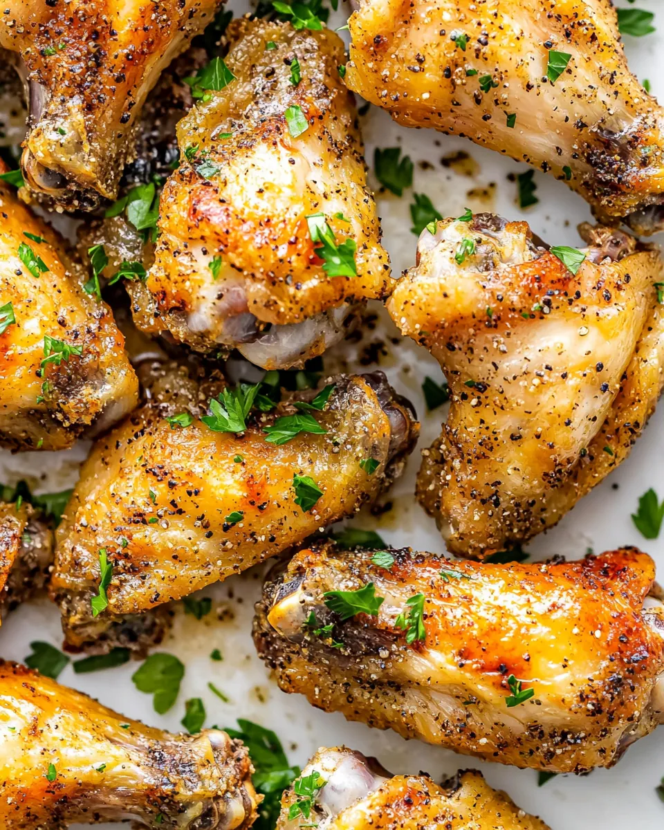Crispy Baked Salt and Pepper Chicken Wings