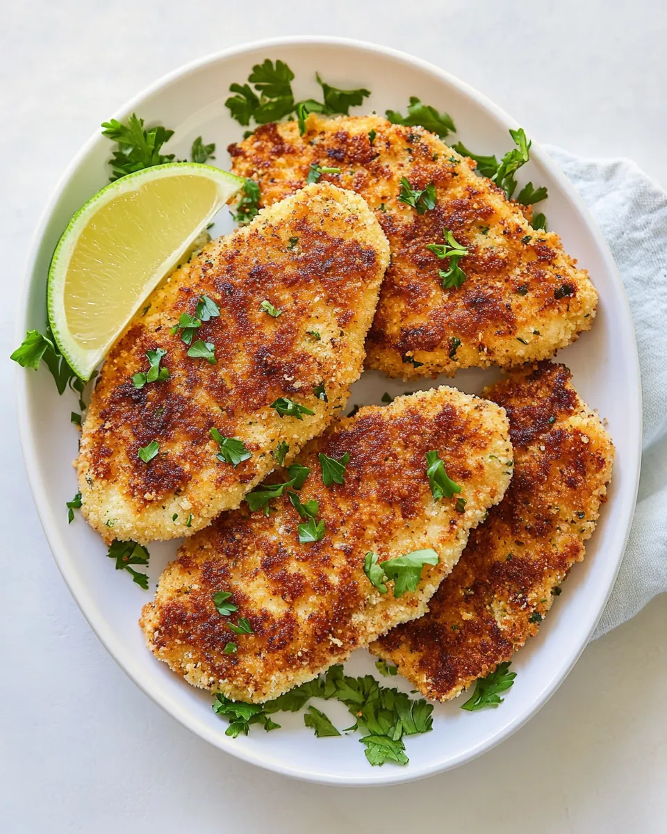 Crispy Breaded Chicken Cutlets