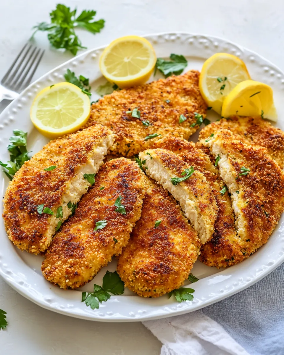 Crispy Breaded Chicken Cutlets