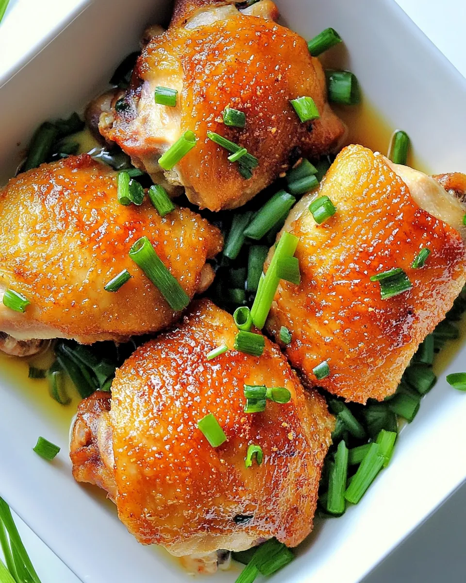 Crispy Cantonese Chicken Thighs