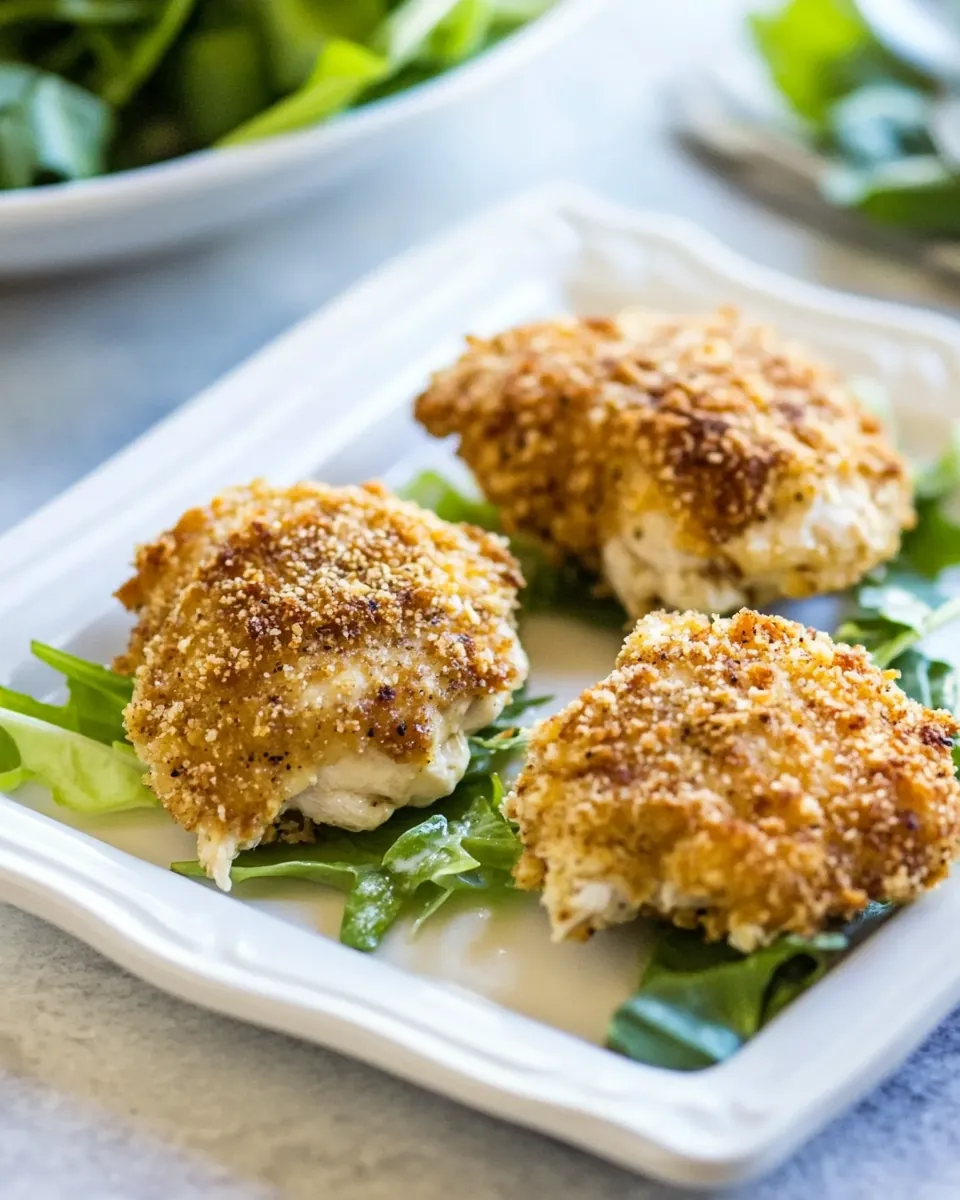 Crispy Chicken Caesar Thighs