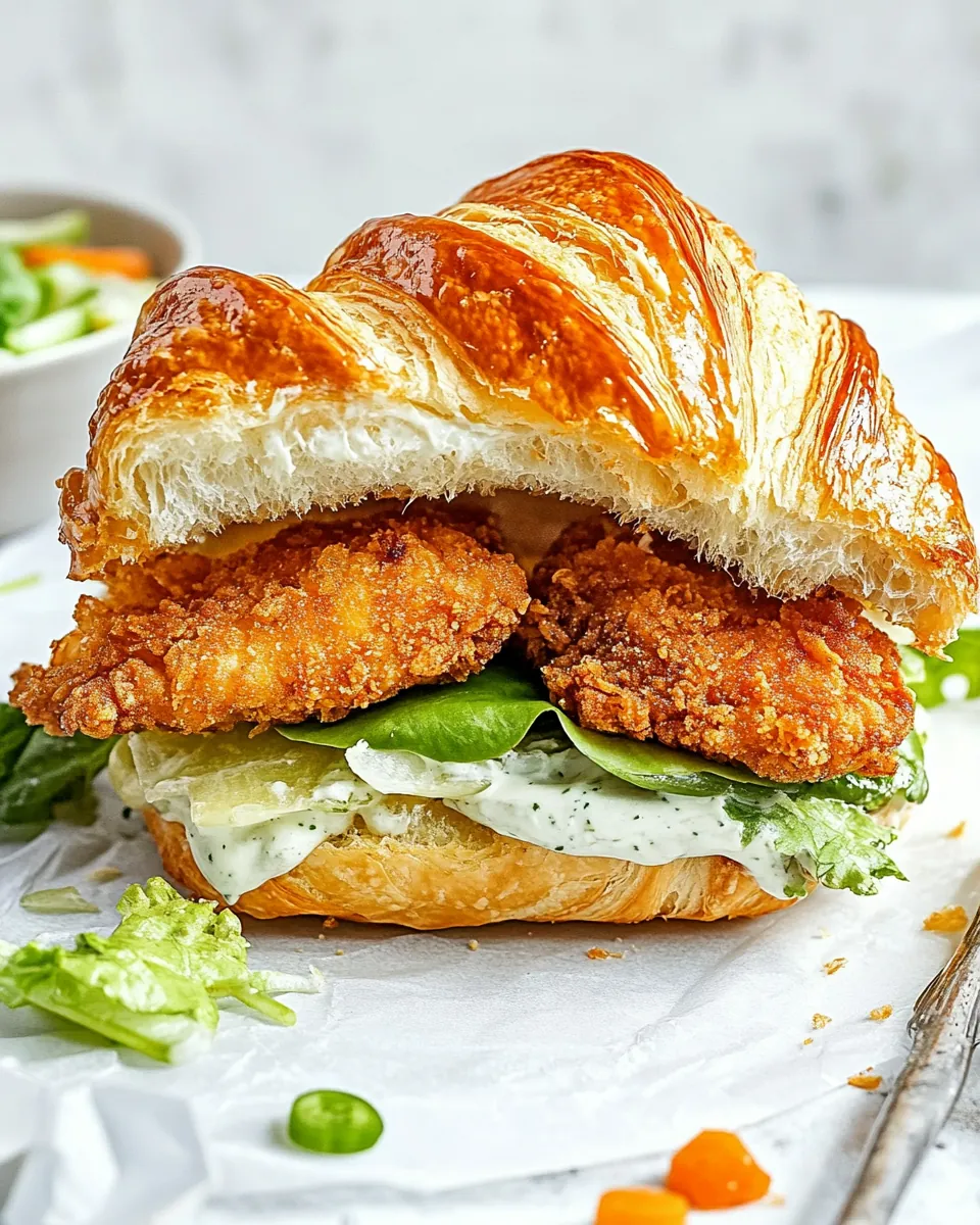 Crispy Chicken Croissant Sandwich