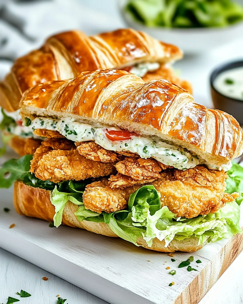 Crispy Chicken Croissant Sandwich