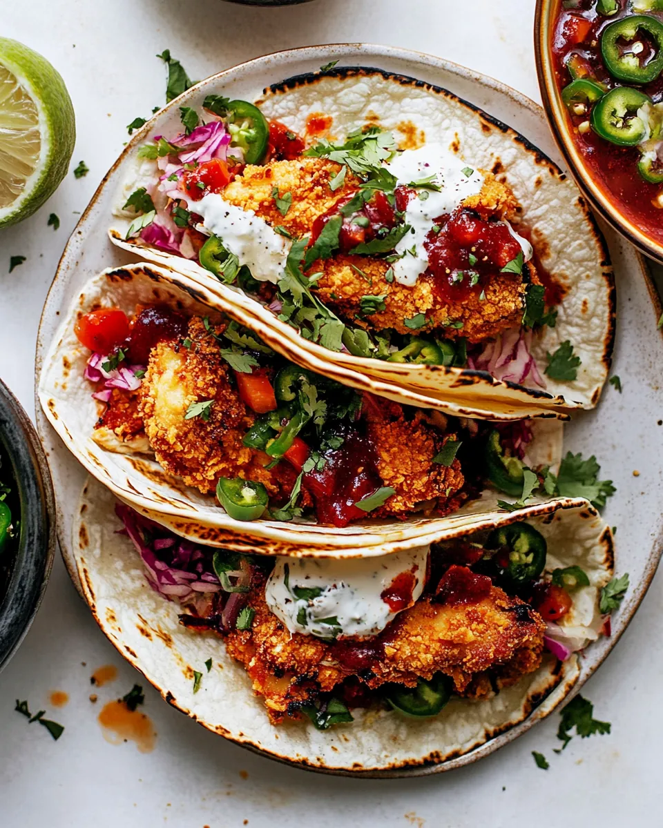 Crispy Chicken Tacos