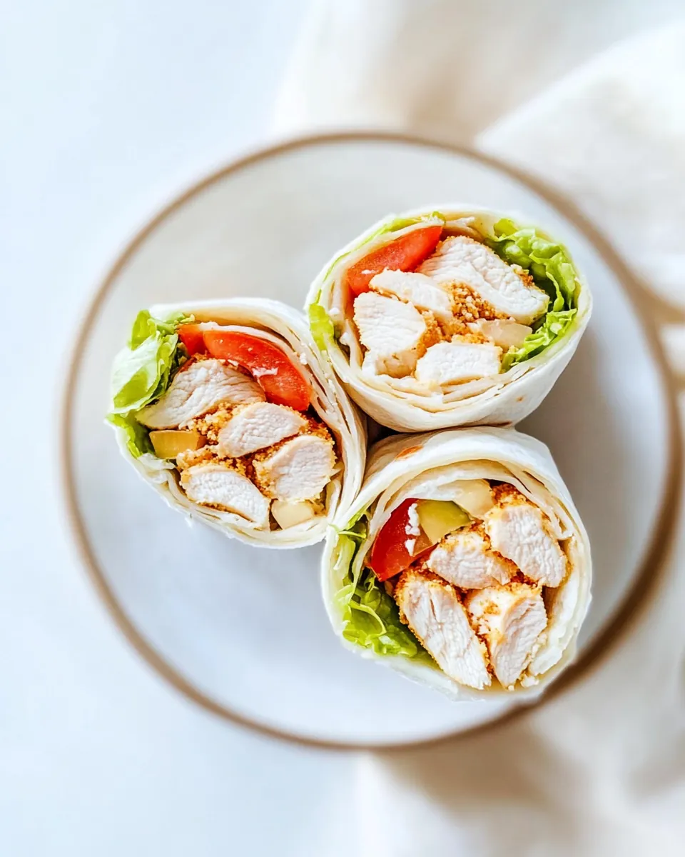 Crispy Chicken Wraps