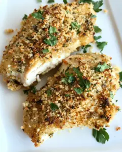 Crispy Garlic Parmesan Oven Fried Chicken