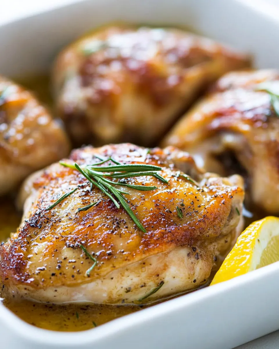 Crispy Lemon Chicken Thighs