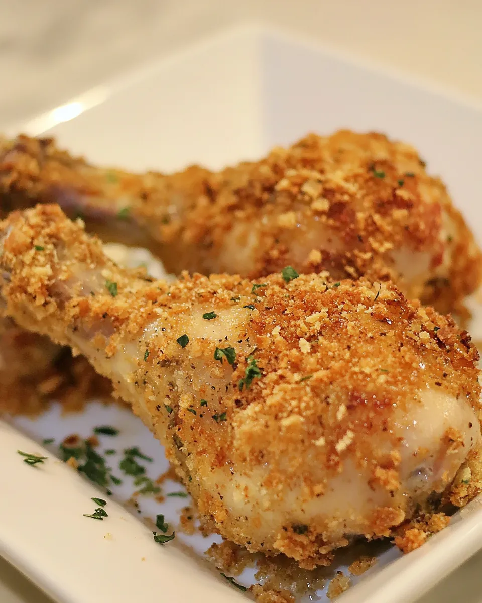 Crispy Oven Baked Chicken Drumsticks