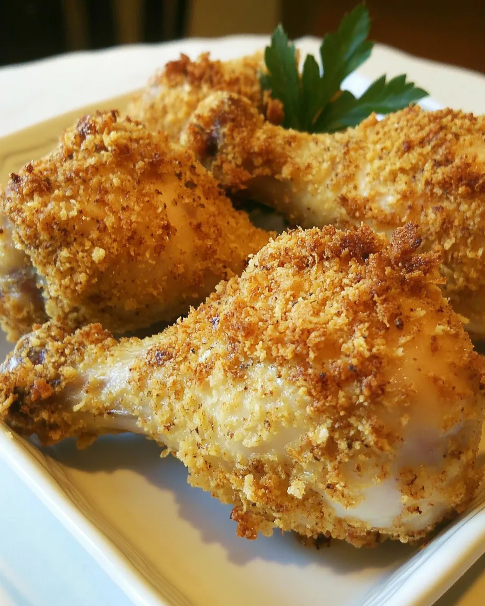 Crispy Oven Baked Chicken Drumsticks