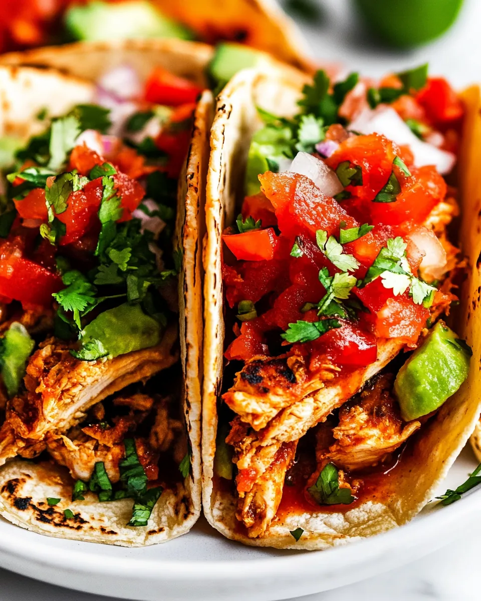 Crispy Oven Baked Chicken Tacos