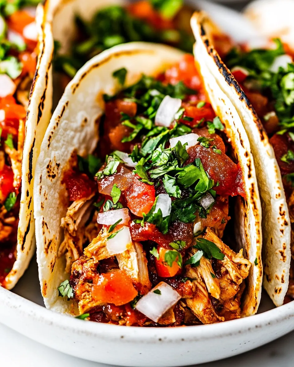 Crispy Oven Baked Chicken Tacos