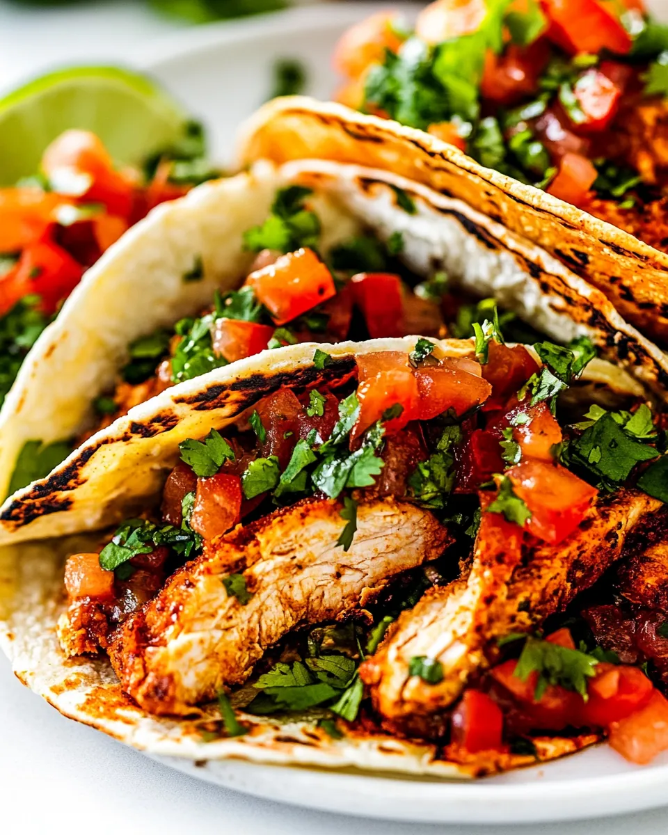 Crispy Oven Baked Chicken Tacos