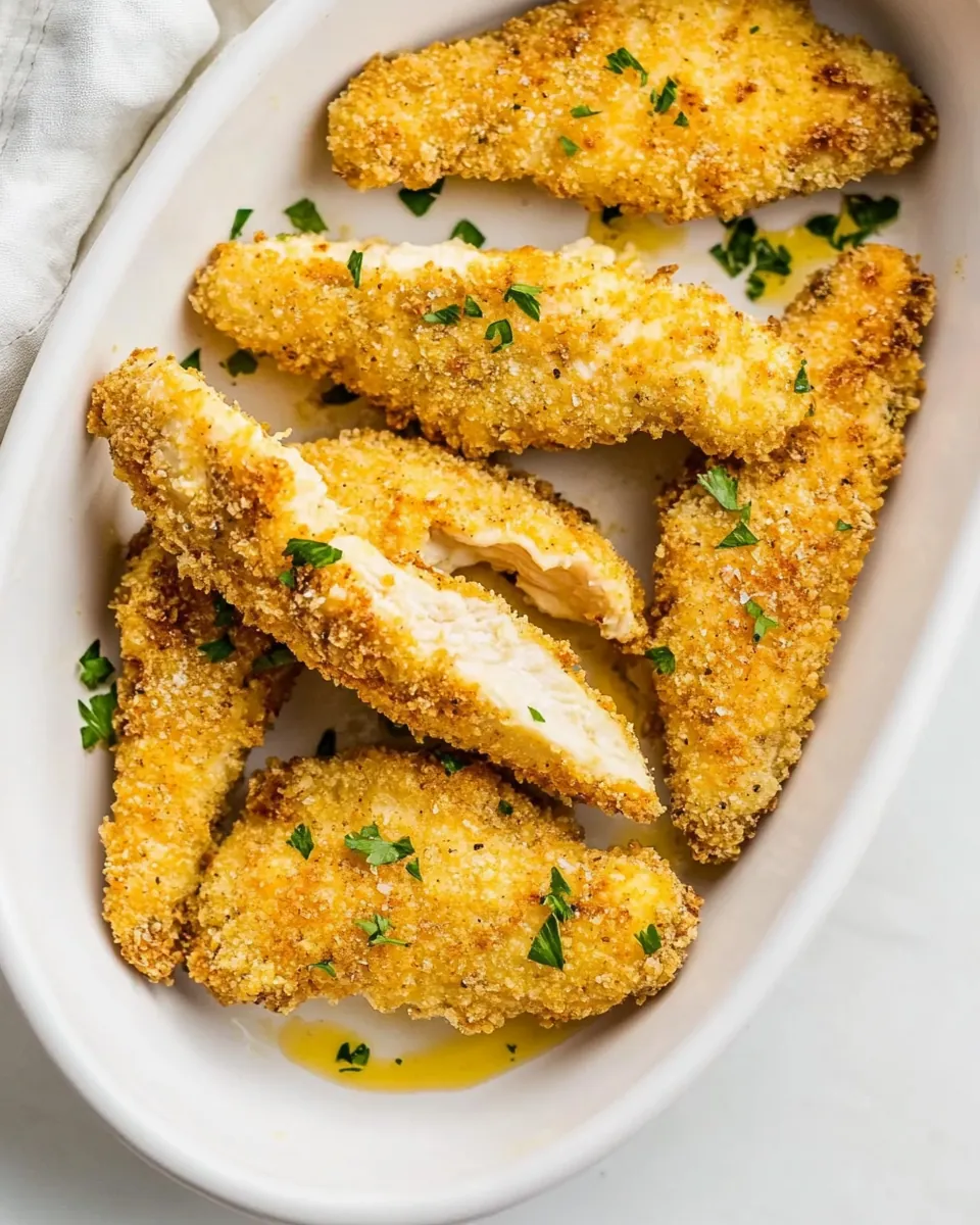 Crispy Oven Baked Chicken Tenders