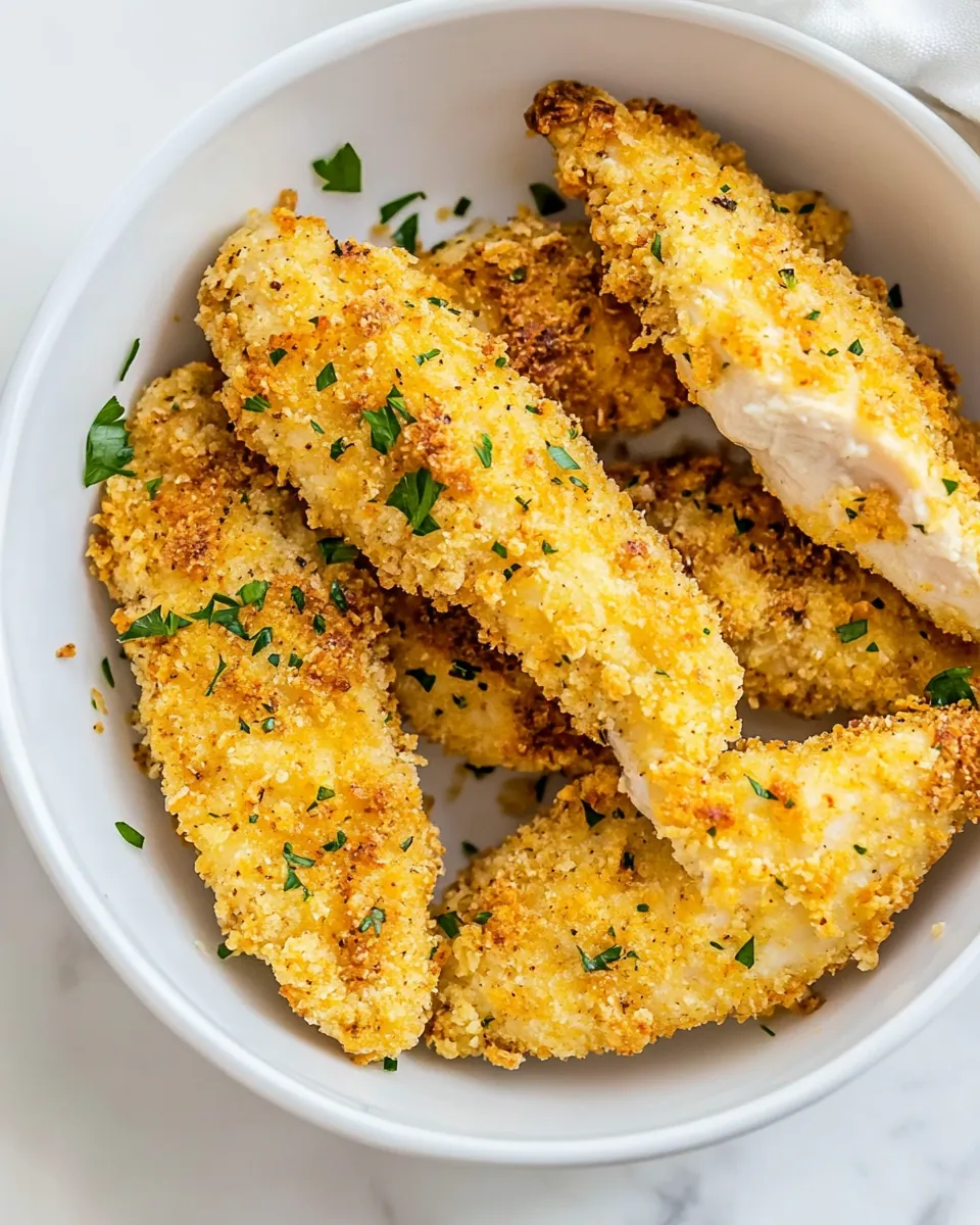 Crispy Oven Baked Chicken Tenders