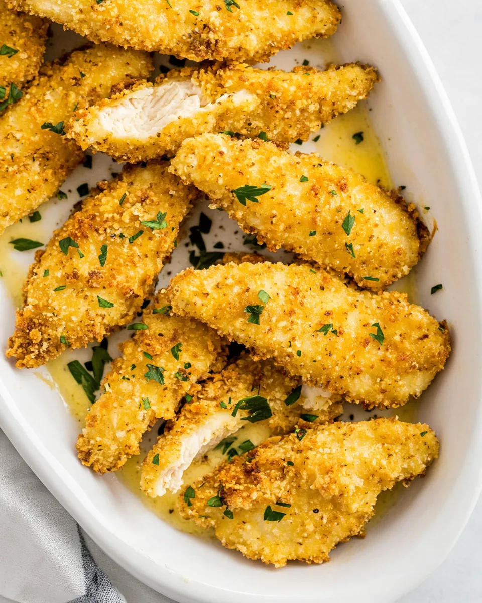 Crispy Oven Baked Chicken Tenders